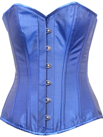 Corsage Vollbrust Taft Blau